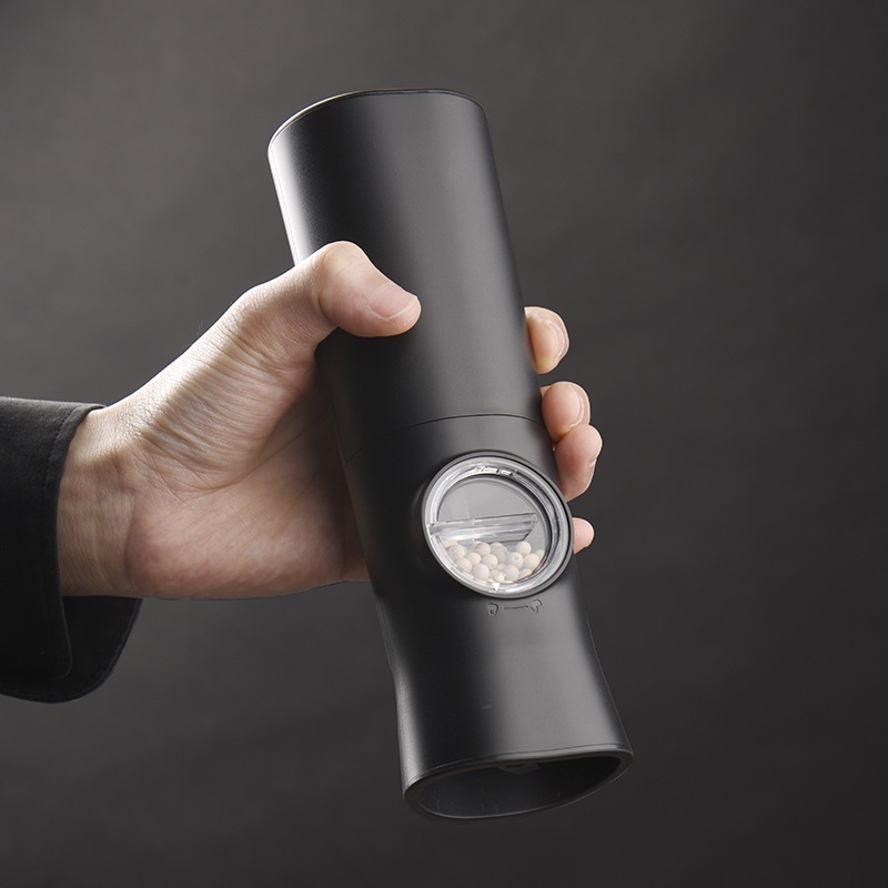 Molinillo de pimienta de fábrica al por mayor de inducción de gravedad recargable amoladora eléctrica sal de mar molinillo de pimienta negro