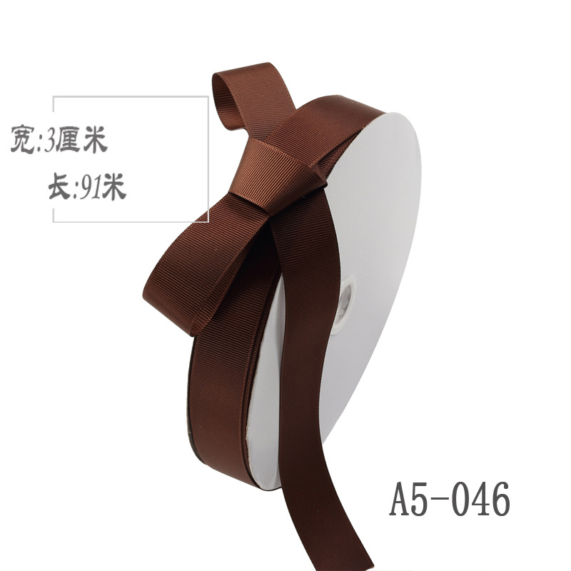 3cm de alta densidad costilla cinta arco cinta ramo caja de regalo embalaje color Ropa Accesorios cinta Decoración