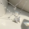 Small design necklace, chain for key bag , simple and elegant design, 2022, 925 sample silver, light luxury style