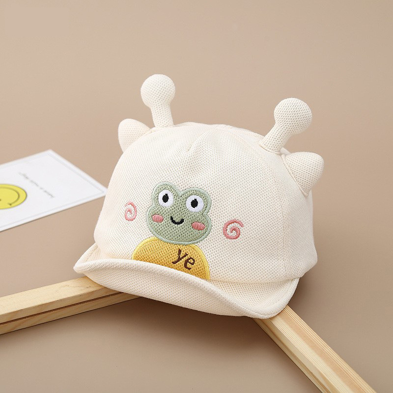 Sombreros para bebés otoño y invierno grueso para bebés pequeños lindos sombreros de rana para niños varones sombreros de lengua de pato primavera y otoño