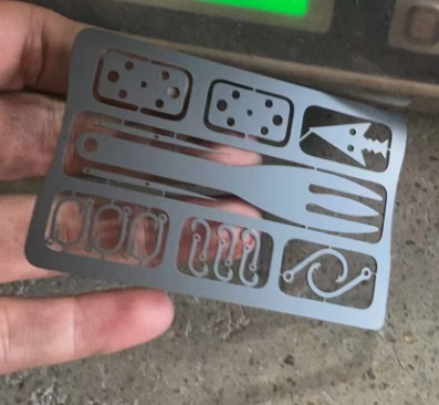 Nueva tarjeta de gancho de pescado de acero inoxidable EDC de punto, modelo de gancho de pescado multifuncional, gancho de grabado, herramienta de supervivencia al aire libre