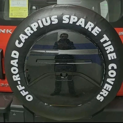 Cover Off-Road Vehicle Tire Cover – Spare wheel cover - thickened-leather-case-with-english-letters