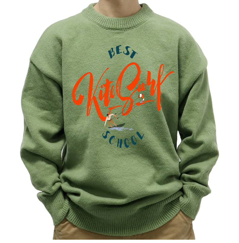 New Men's European Autumn Winter Loose Knitted Sweaters Y2K Style Printed Pullover Sweaters for Men Tops_voghion.com