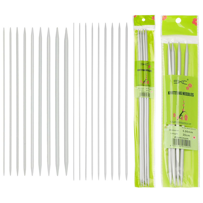 SKC especial de metal de aluminio suéter aguja palo aguja traje bufanda zapatos y calcetines herramienta de tejido DIY aguja porcelana color