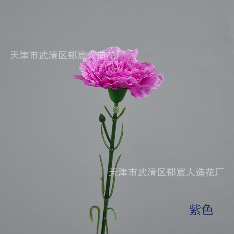 Clavel única flor artificial Día DE LA Madre ramo cesta de flores arreglo de flores centro comercial ambiente de vacaciones modelado diseño