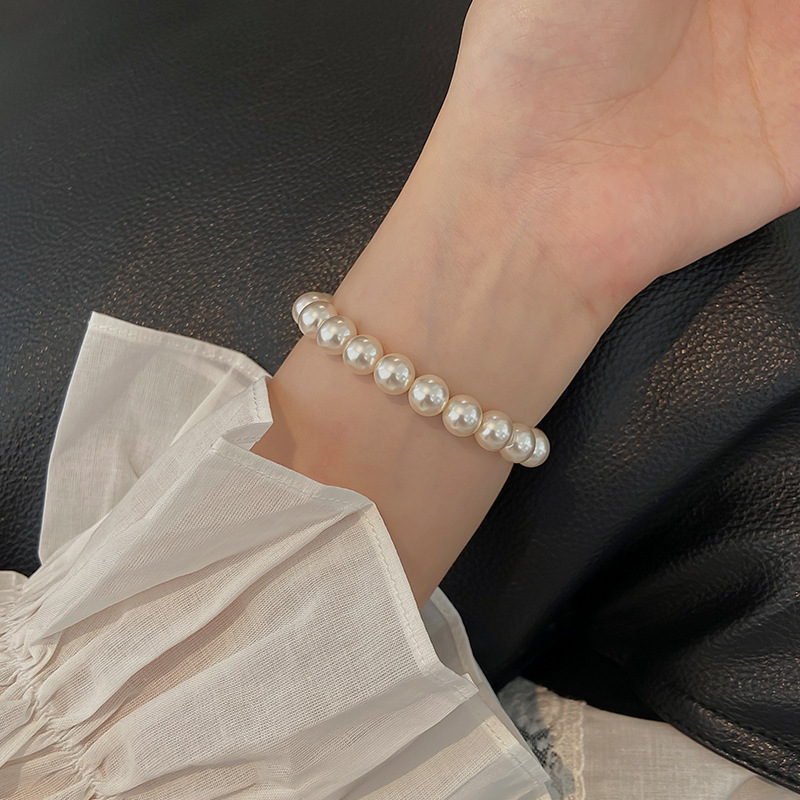 甘くて不規則な真珠のブレスレットの女性の高級な潮流のファッションの軽い贅沢なins風の高級感の小さい大衆の軽い贅沢な手飾り|undefined