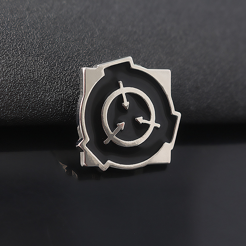 SCP Foundation Metal Brooch Supernatural Mysterious Creatures Collection Organization Badge