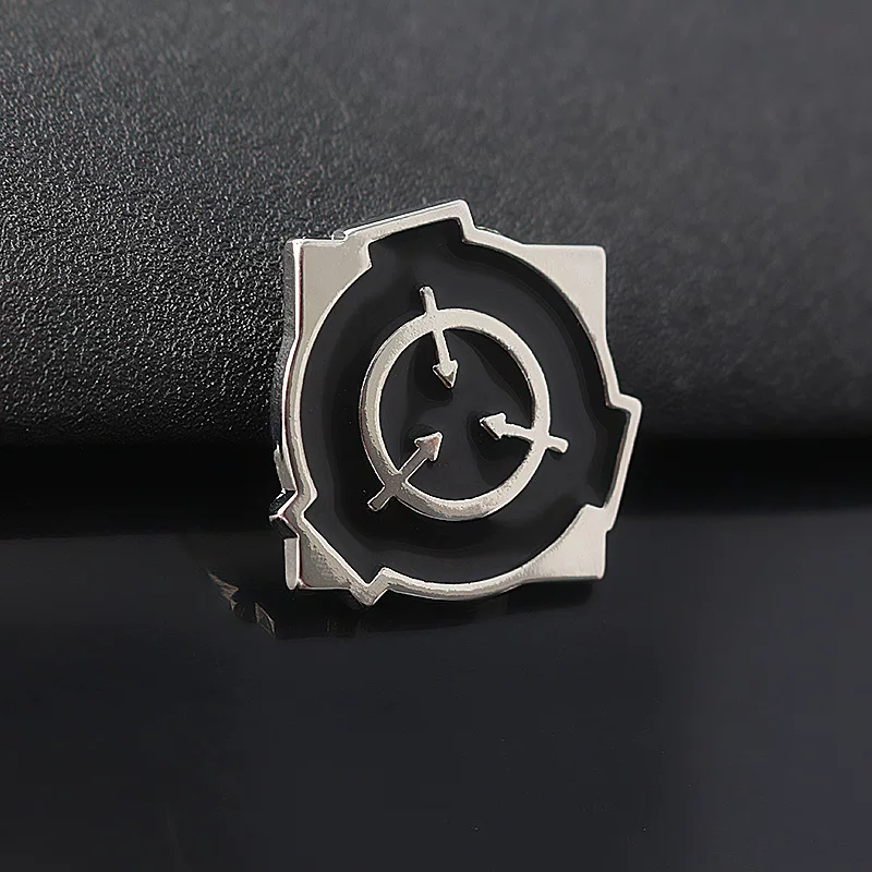 SCP Foundation Metal Brooch Paranormal Phenomena Mysterious Creature Collection Organization Badge