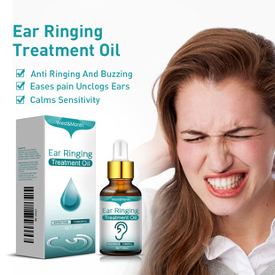West & Month Tinnitus Ear Drops Relieve Tinnitus, Ear Itching, Ear Pain, Ear Cleaning, Ear Cleaning, Earwax Dry, Hard and Dry Tinnitus Oil
