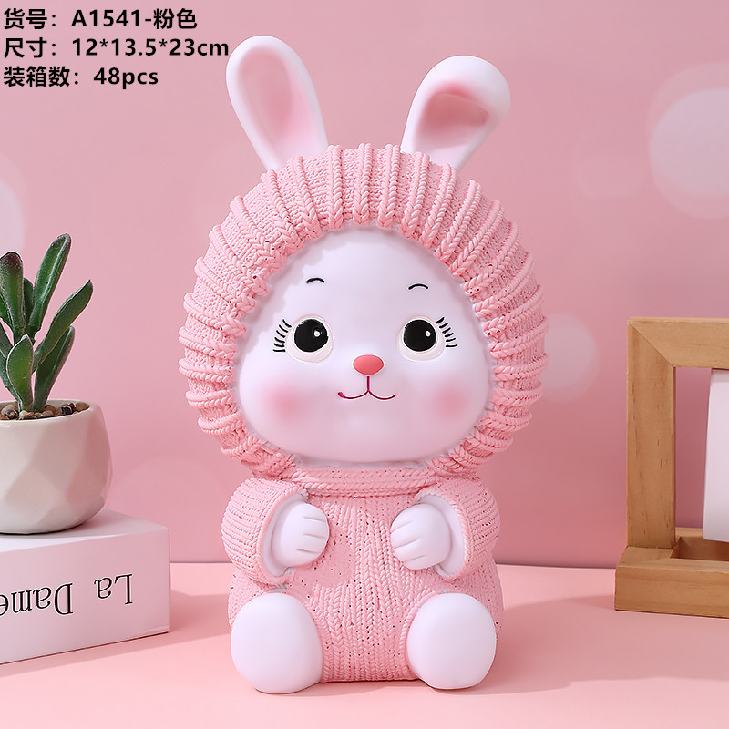 Transfronterizo Venta caliente conejo alcancía creativo lindo gran alcancía de vinilo alcancía niñas Día DE LOS NIÑOS regalo