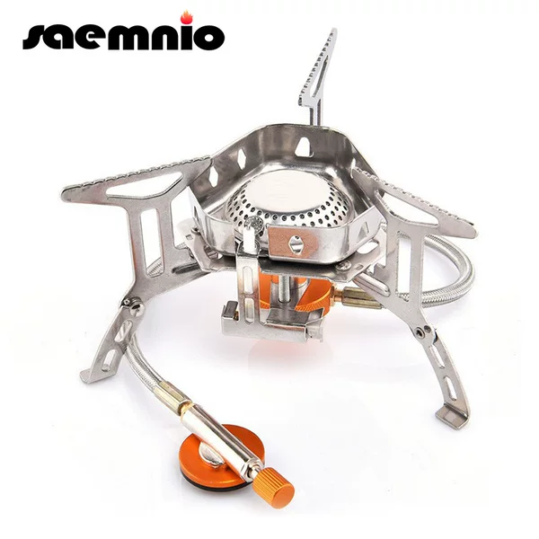 Outdoor Portable Windproof Camping Stove Gas Stove Single-Burner High-Power Stove Detachable Stove Head Foldable Cassette Stove