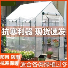 多肉保温棚阳台家用温室花房芽苗菜育苗种植架保温暖棚步入式暖房