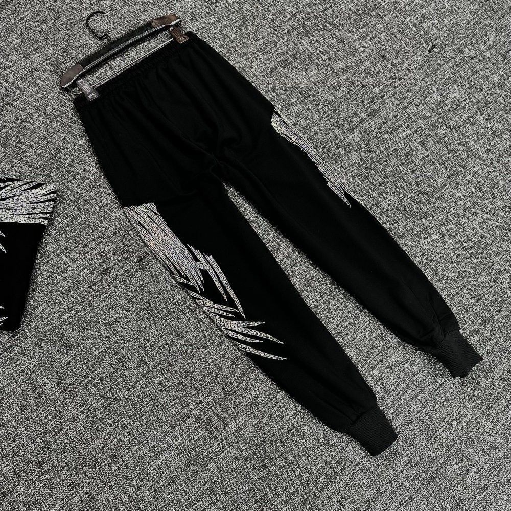 Sieviešu apģērbs Īpaši liela izmēra resns mm augstu vidukli deviņu punktu harēma bikses Vasaras jaunas vīriešu un sieviešu pēdas saistošas, izturīgas gludinātas dimanta bikses_voghion.com