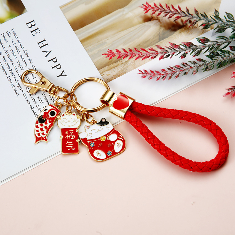 Cute Color Block Alloy Women's Keychain display picture 3