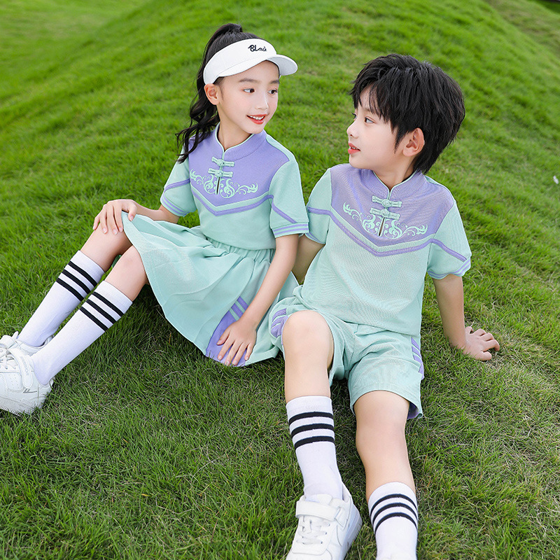2024夏季新款校服小學生班服幼兒園園服兒童運動會服裝班服套裝潮