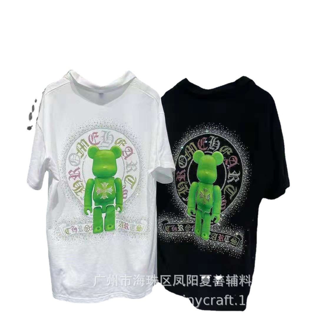 潮牌小熊 潮牌箭头off 男女同款 新款秋冬卫衣 T恤烫图图案