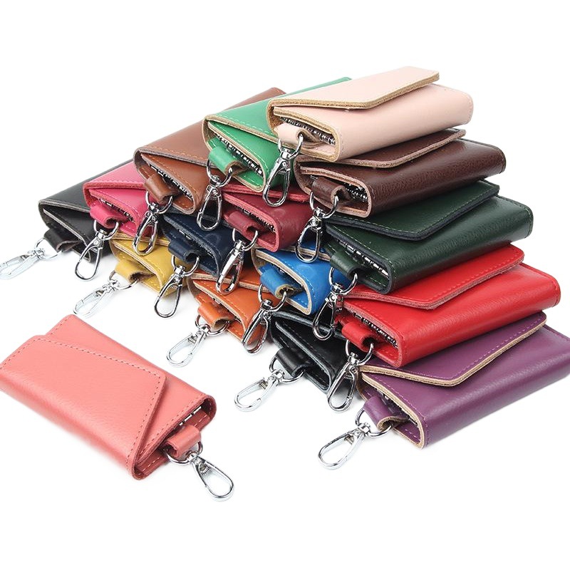 Door Key Bag Genuine Leather Waist Hanging Manufacturer Wholesale Spot Men's Multi-Functional Key Bag Volkswagen Special Card Bag