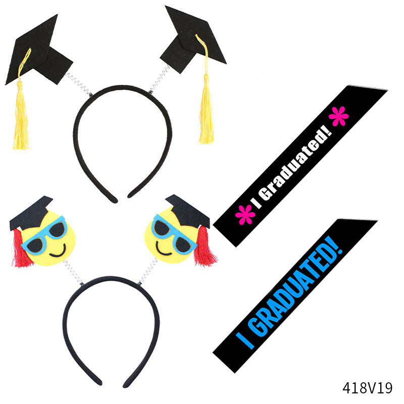 Accesorios fotográficos de la temporada de graduación Sombrero de soltero de la temporada de graduación Sombrero de doctorado Diadema Jardín de infancia universitario Decoración de ceremonia de graduación