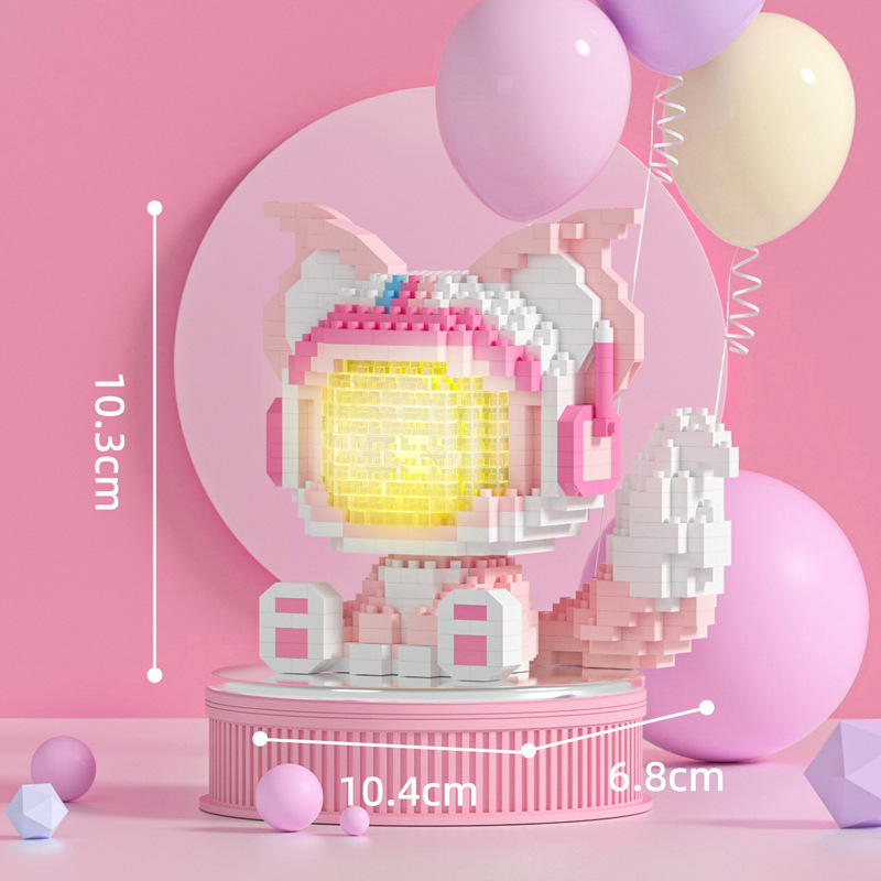 Mekensham partículas pequeñas ensamblar bloques de construcción adultos juguetes difíciles astronauta al por mayor y al por menor de una sola pieza de entrega