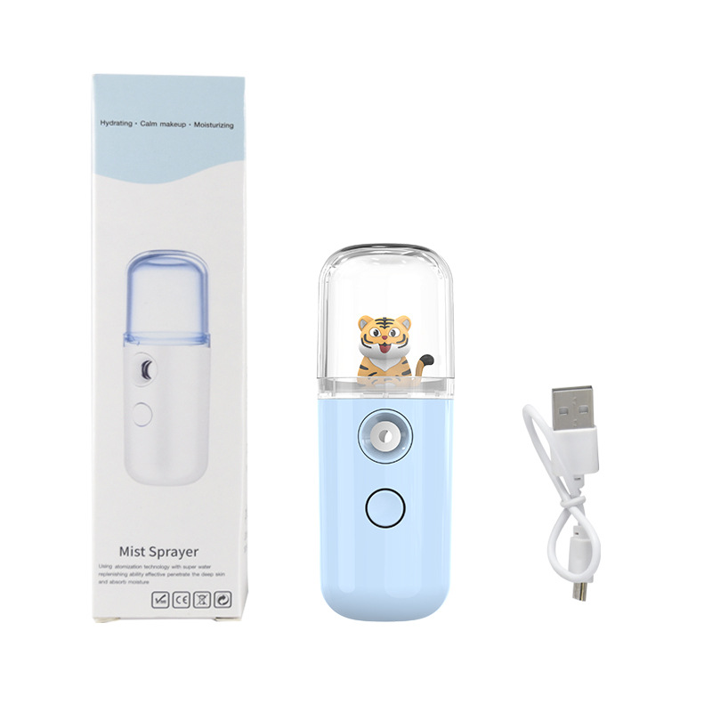 Nano Pulverizador de Bolas Pequeñas, Dispositivo Hidratante Portátil, Humidificador, Vaporizador Facial de Mano, Agua Desinfectante con Ácido Hipocloroso image 29