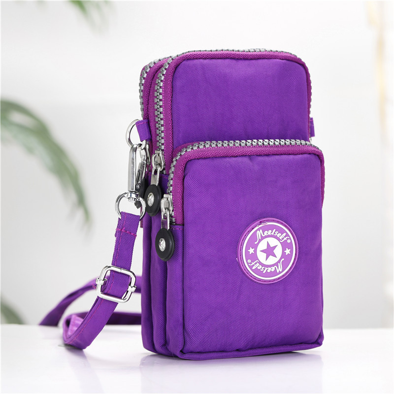Fábrica directa para bolsos de teléfono móvil bolsos de mujer bolsos de pantalla grande bolsos de cambio bolsos de cuello bolsos de muñeca para correr mini vertical