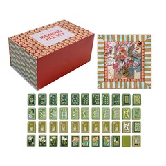 2025新款Hand-Painted Mahjong Tiles Set 手绘麻将牌套装