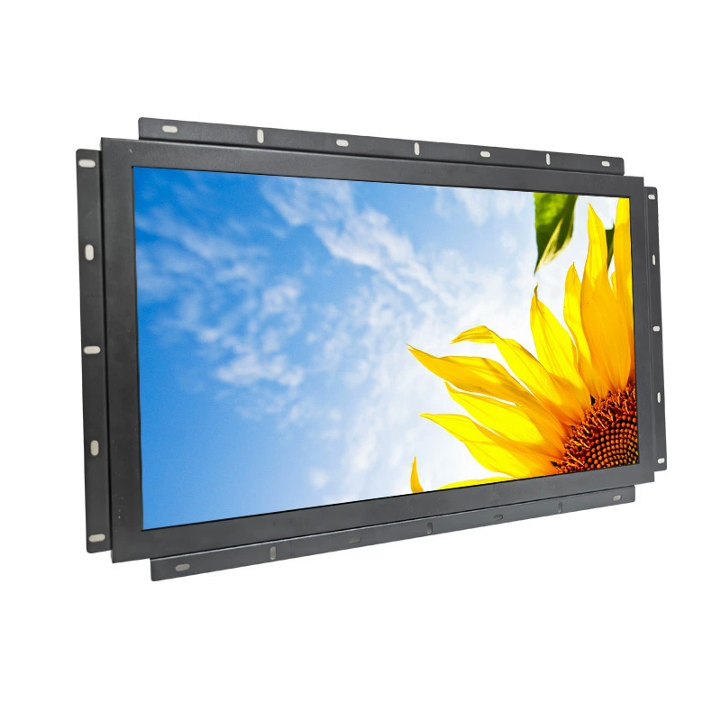 Промышленный металлический встроенный LCD дисплей с сенсорным экраном, 24 дюйма, сенсорный экран