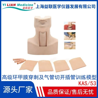 高级环甲膜穿刺及气管切开插管训练模型53型环甲膜穿刺气管切开