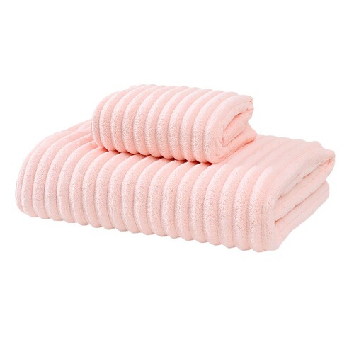Coral velvet bath towel absorbent candy velvet thickened couple swimming bath cotton bath towel men and women face towel