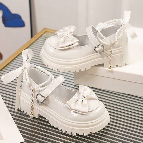 31 32 33 petite Mary Jane mini leather shoes for students, spring and autumn princess style, thick soles, sweet and trendy women's shoes, size 34