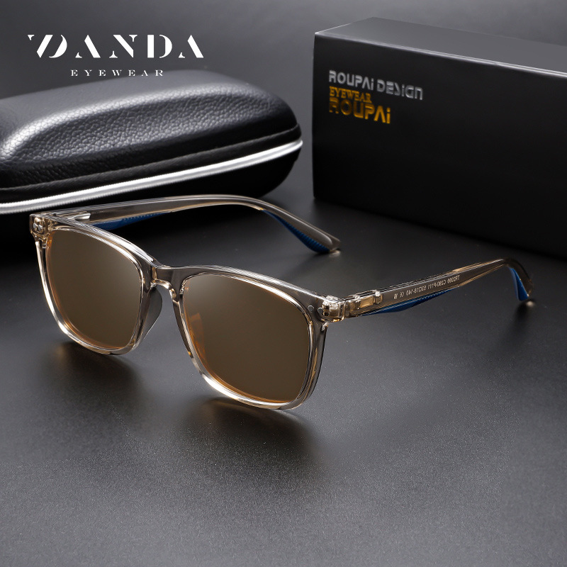 Venta caliente transfronteriza nuevas gafas de sol polarizadas TR3399 gafas de sol de montura cuadrada de tiro callejero para hombres gafas de protección solar de conducción al aire libre