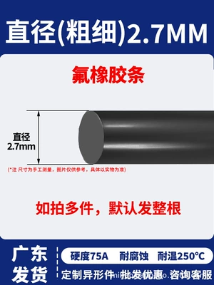Avtomobil səs izolyasiya zolaqları 1/2/3/4/5...20 corrosion-resistant, high-temperature and - fluorine-rubber-27mm-round-bar-5m