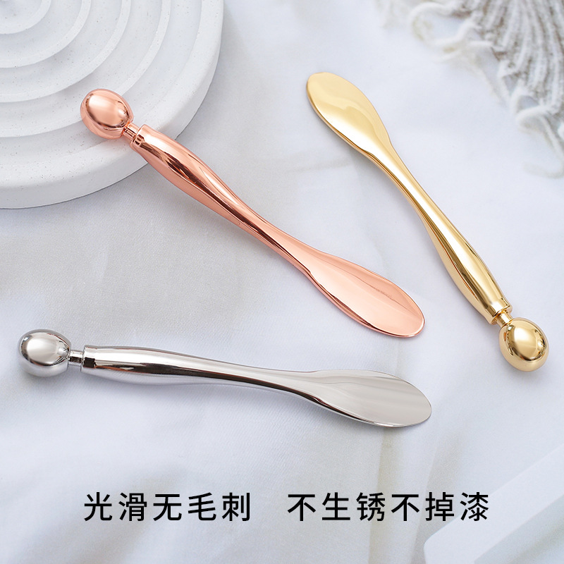 Beauty Tool Manufacturer Direct Sales Eye Massage Stick Face Cream Scoop Dual-Purpose Eye Cream Stick Compact Beauty Massage Stick