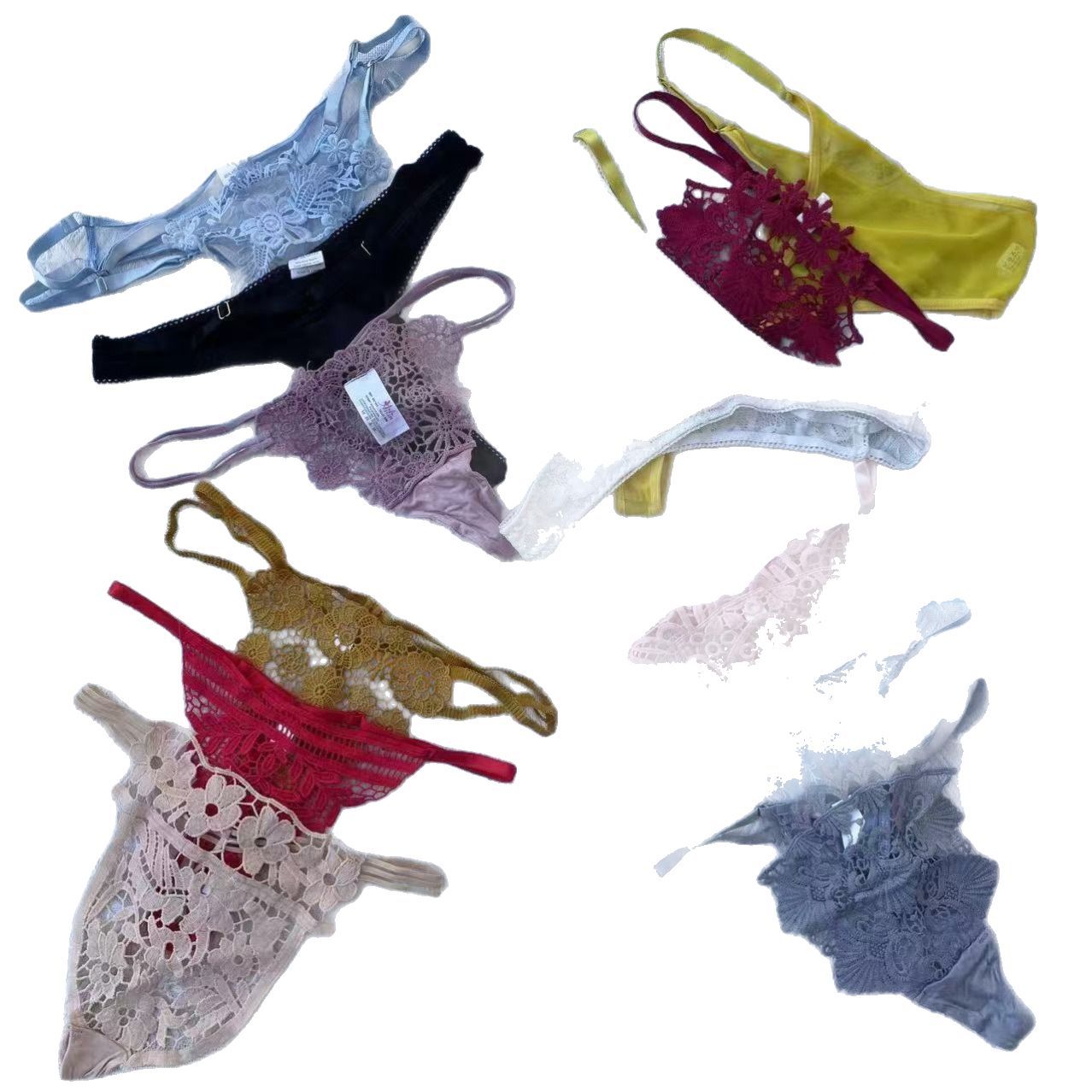 Bragas de mujer exquisitamente bordadas de color mixto, tanga de cintura baja transparente sexy, pantalones en T transpirables de verano, Grecia