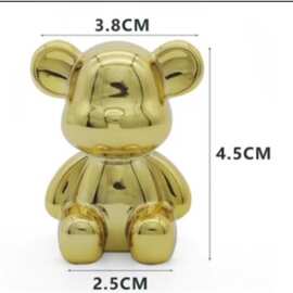 金色中号熊各类饰品摆件工艺品