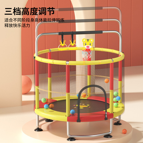 Children's trampoline home use indoor bounce bed kids toy baby tumbler small net jump bed wholesale