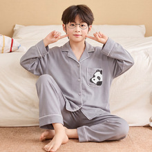儿童睡衣男孩春秋款可爱卡通纯棉男童家居服儿童秋季长袖长裤童装