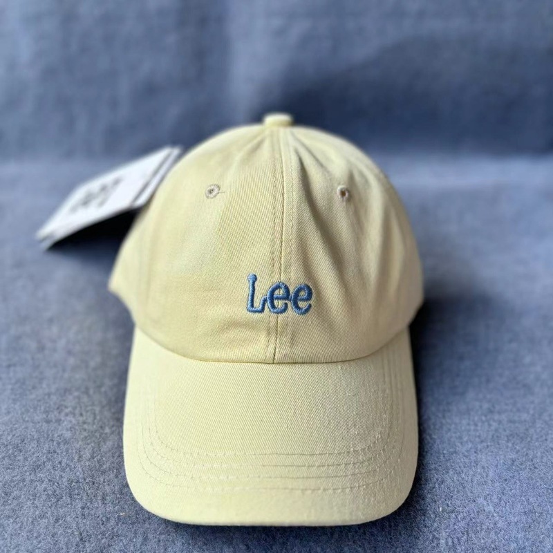 韩国潮牌Lee经典男女情侣款高品质刺绣LOGO百搭软顶ins风棒球帽|undefined