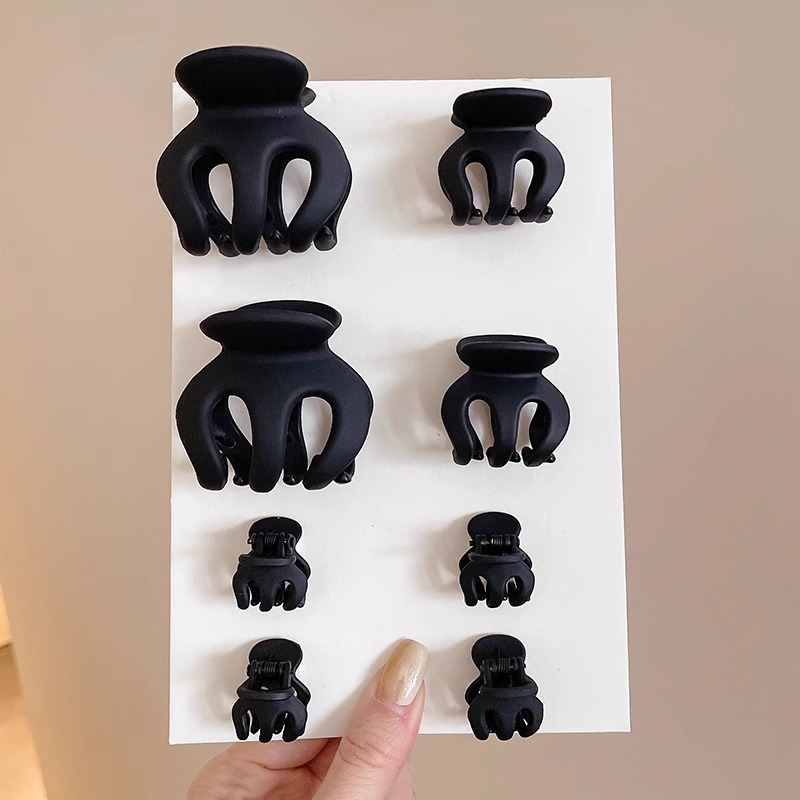 Horquilla de calabaza esmerilada de alta calidad, temperamento femenino, pinza de agarre grande, parte posterior de la cabeza, pinza de tiburón, clip de tiburón, tocado, horquilla