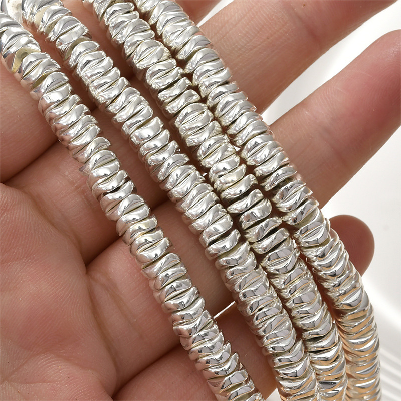 Hematite Material Solid Color Pattern 200 Pieces Per Pack 6*1mm Hematite Solid Color Beads