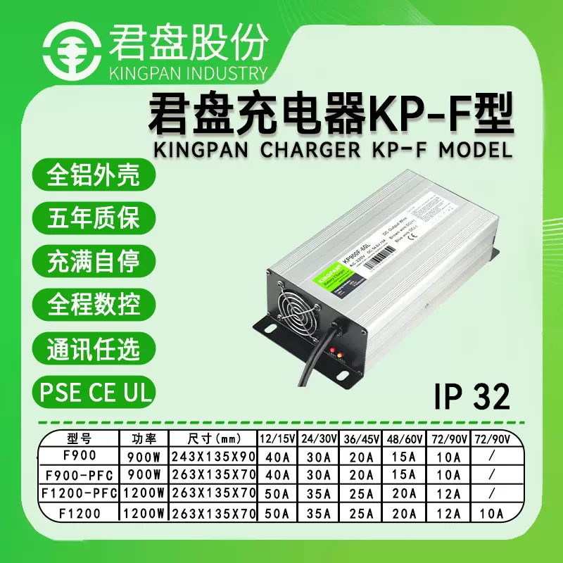 KC/CE认证1200w君盘48V20A无人机摩托车电瓶充电器锂电池充电器