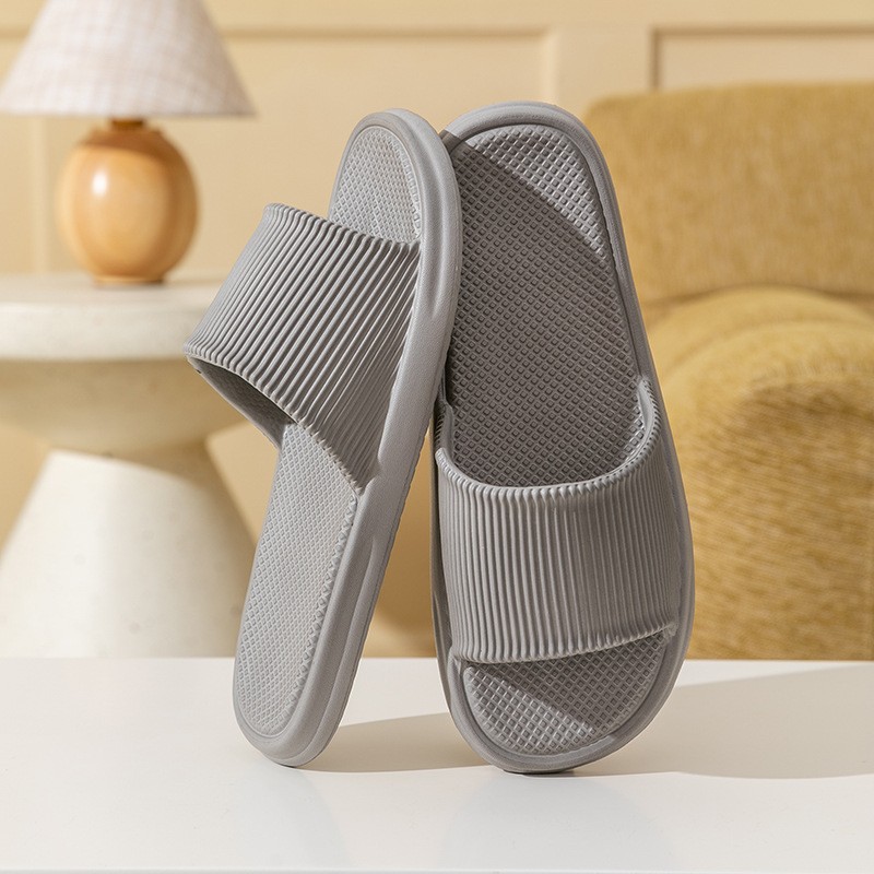 Eva zapatillas de baño casero pisar mierda sensación anti-deslizante anti-odor para hombres en el hogar interior de verano baño mujer PVC