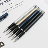 Металлическая черная гелевая ручка с гравюрой, канцтовары, подарок на день рождения, сделано на заказ
