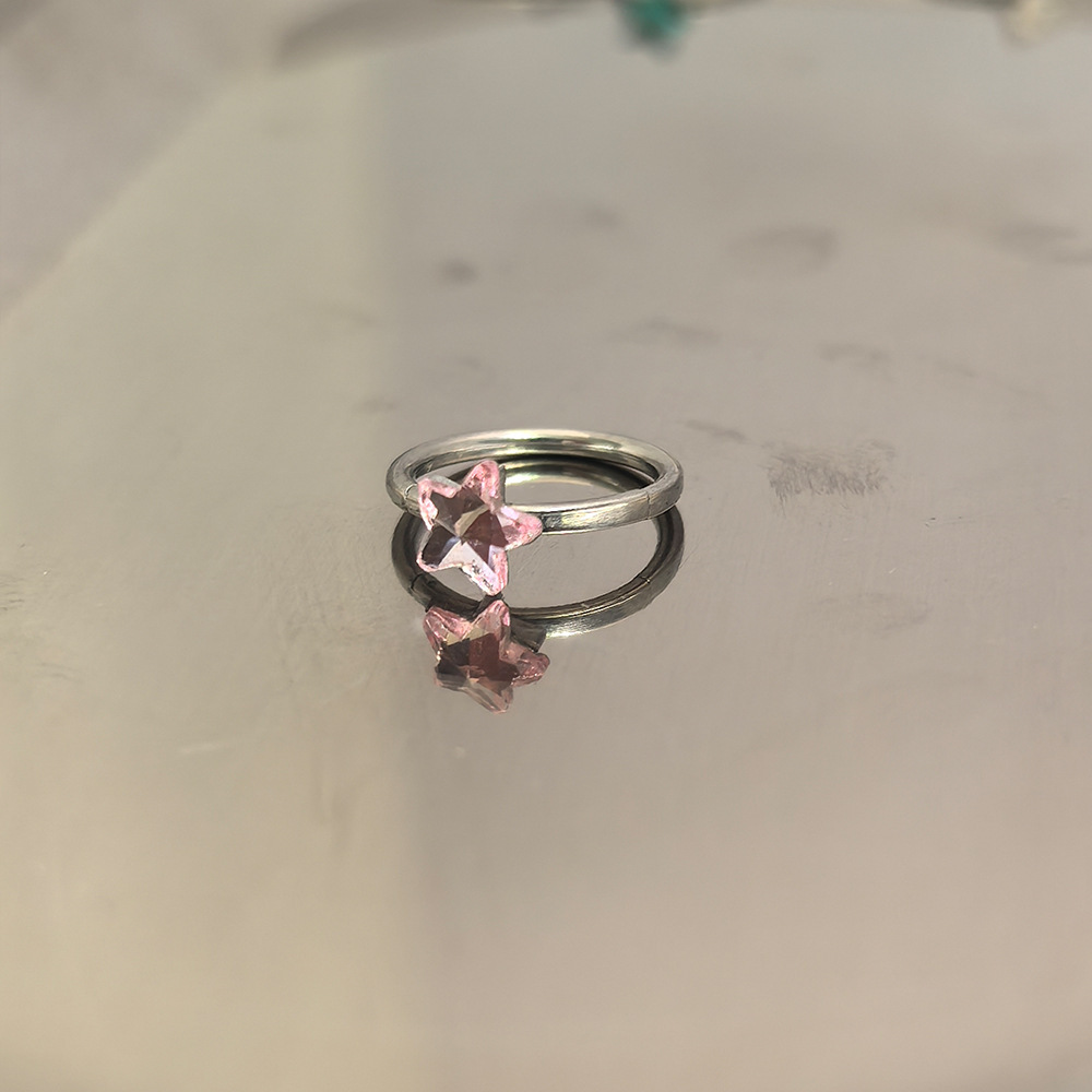 Multicoloured cute lip piercing stainless steel