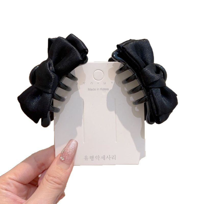 Princesa cabeza de arco clip de agarre para mujeres de alto nivel sensible cara pequeña clip de cabello lateral franja pequeña clip de tiburón clip de cabello tocado