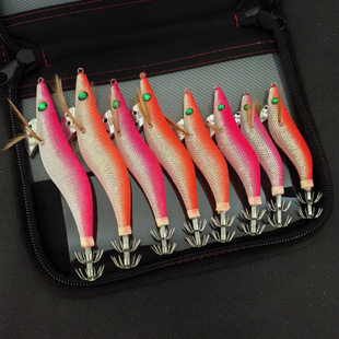 Multiple Specifications of Luminous Rattling Beads, Wooden Shrimp, Squid Hooks, Lure Bait, Mesh Paint, Shrimp, Sea Fishing Soft Feet, Watermelon Slow Sinking