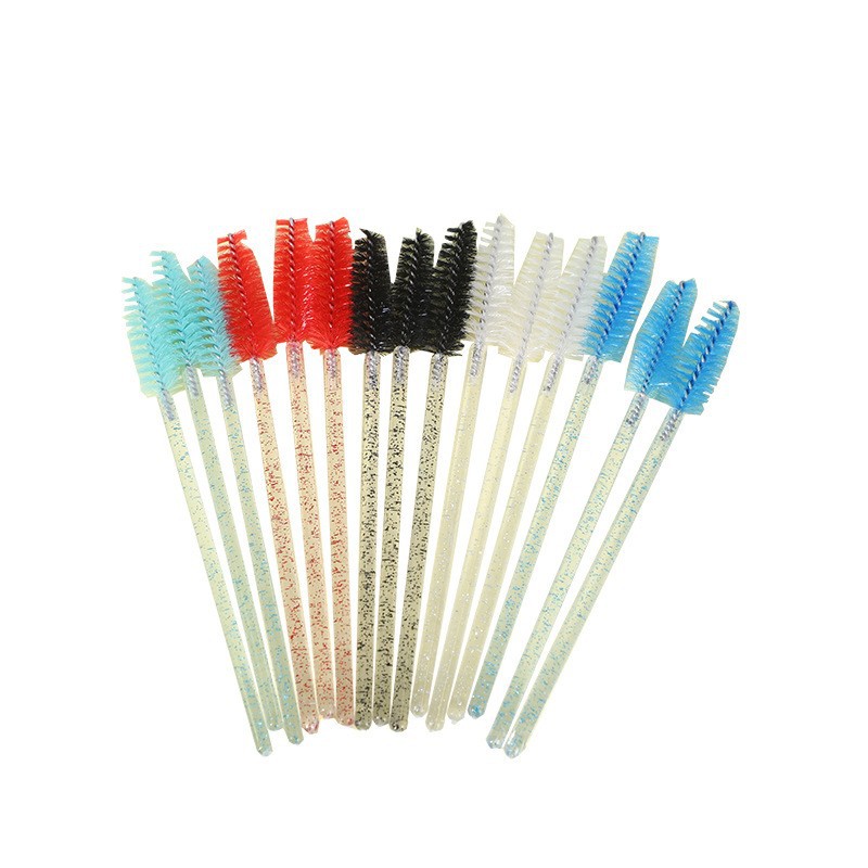 Crystal spiral eyelash brush eyelash eyebrow brush crystal rod new product multiple multi-color mini eyelash combs