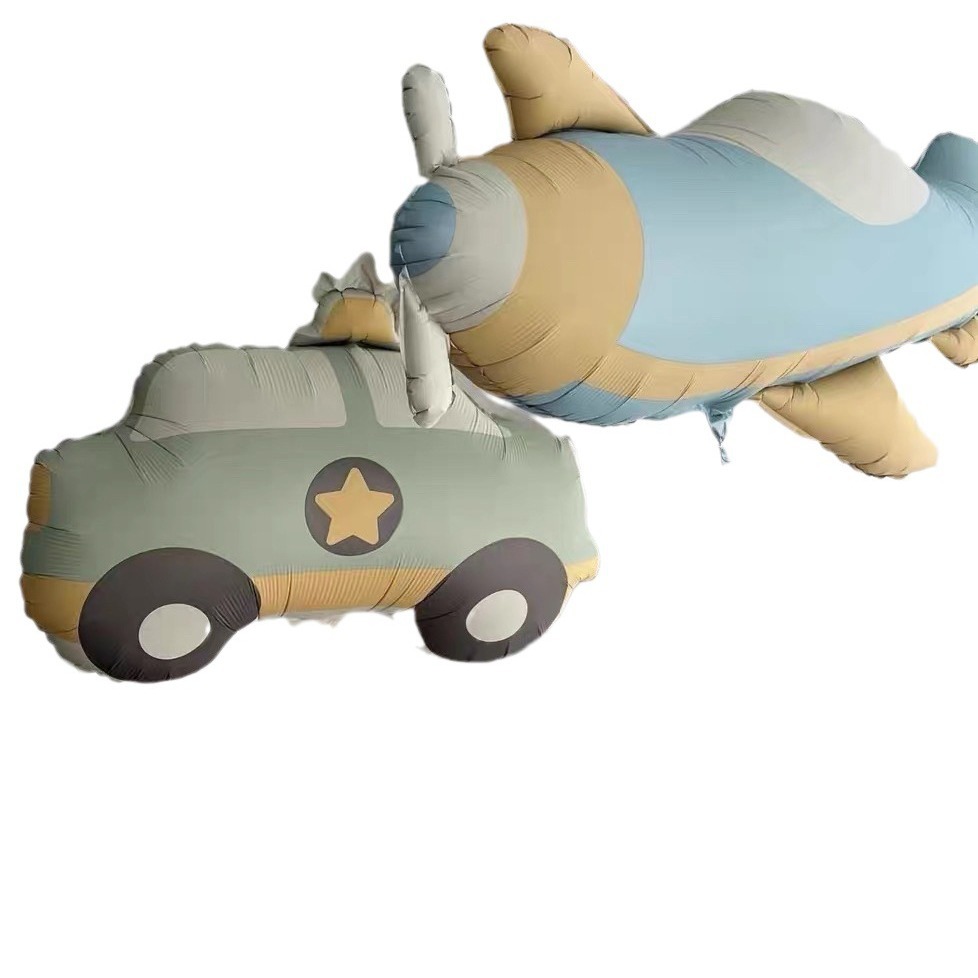 INS Corea del Sur mate Oso de aluminio globo de dibujos animados avión coche decoración de la fiesta de cumpleaños