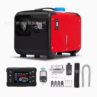 Automotive air conditioning – Parking Heater Split Machine - 5kw-large-lcd-red-horizontal-all-in-one-machine-12v-fh002-5kw18-12v-r-3