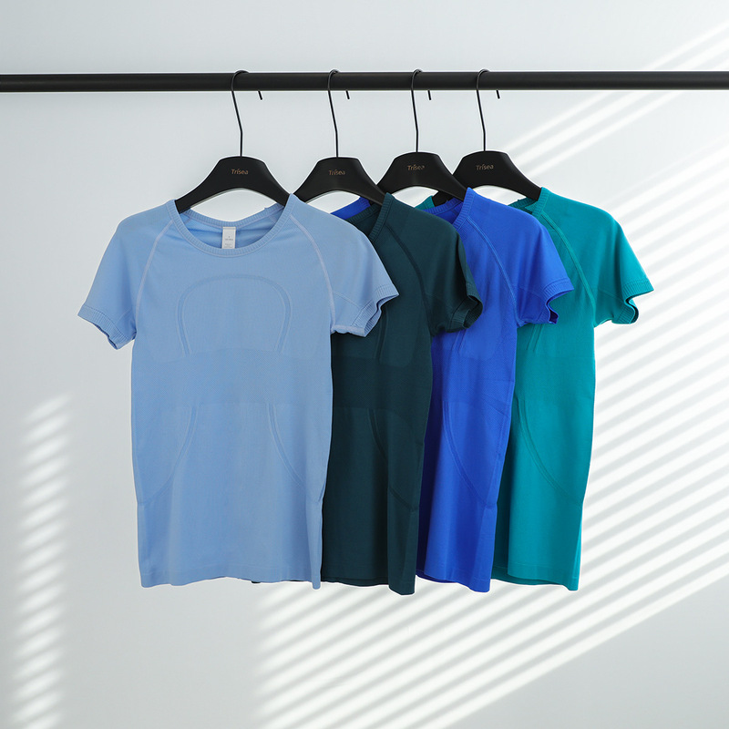 Lu1.0 Short-Sleeved New Yoga Wear Sports Tops Fitness Running Fitness Wear Short-Sleeved Women's T-Shirt Tight-Fitting Quick-Drying Clothing Lu1.0 Short-Sleeved New Yoga Wear Sports Tops Fitness Running Fitness Wear Short-Sleeved Women's T-Shirt Tight-Fitting Quick-Drying Clothing